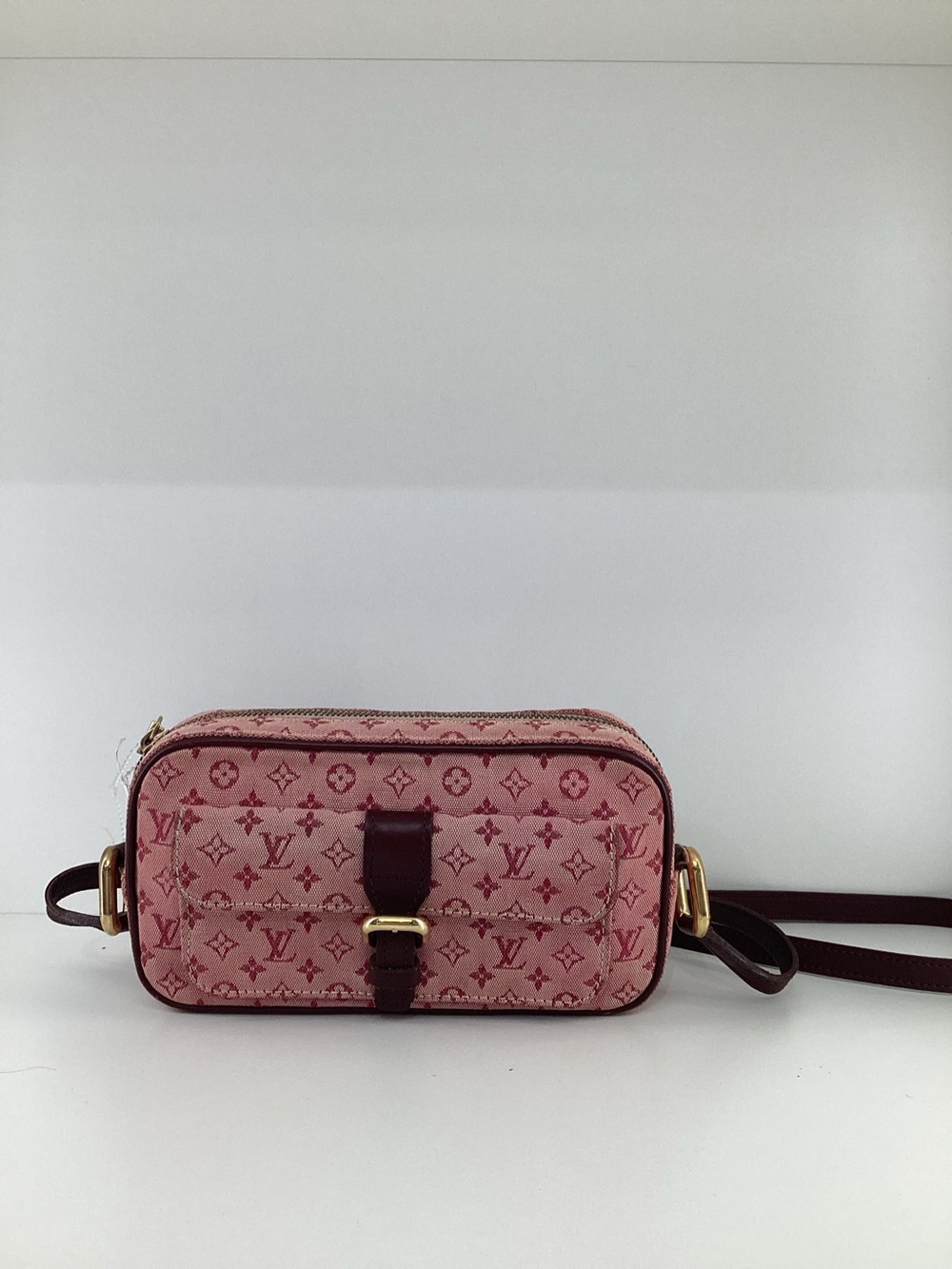 Pre Owned Louis Vuitton Juliet Cloth Canvas Monogram Crossbody Bag (TH0042)